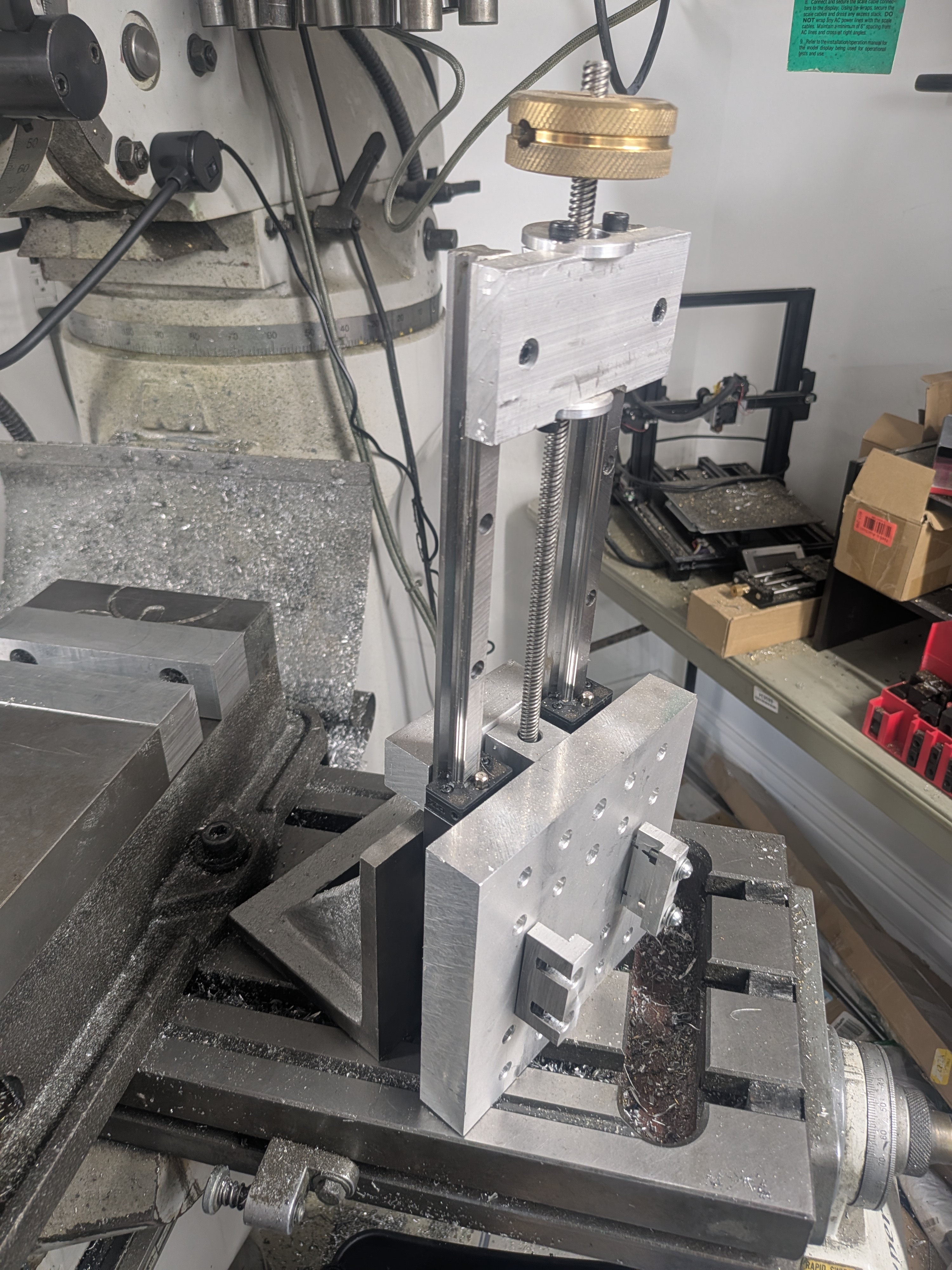 Custom gantry made as a Z axis.