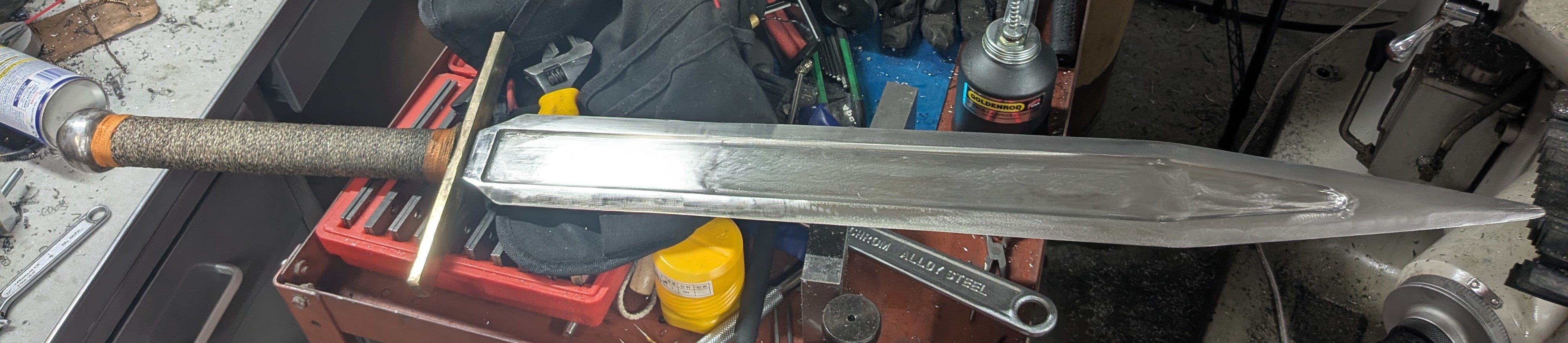 Milled sword fullers